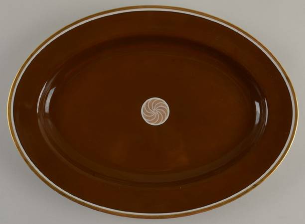 Medaillon d'Or Cognac (Medium Brown) 14" Oval Serving Platter
