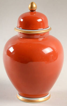 Medaillon d'Or Orange (Terra Cotta) Small Ginger Jar & Lid