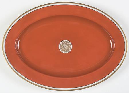Medaillon d'Or Orange (Terra Cotta) 14" Oval Serving Platter