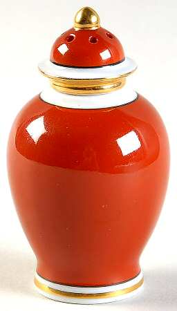 Medaillon d'Or Orange (Terra Cotta) Pepper Shaker & Lid