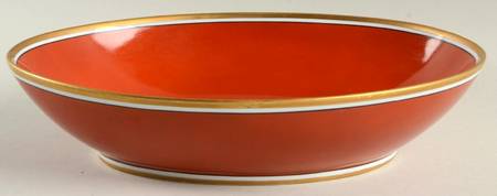 Medaillon d'Or Orange (Terra Cotta) 10" Oval Vegetable Bowl