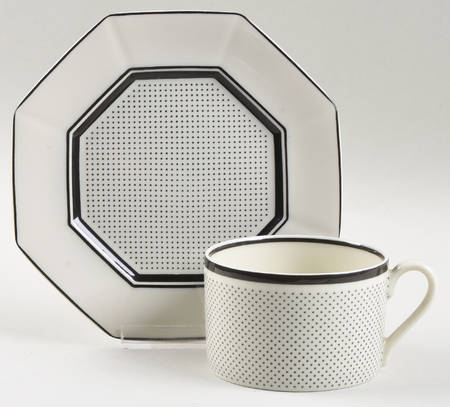 Mille Tache Flat Cup & Saucer Set