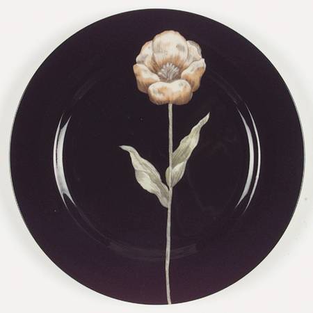 Midnight Poppy Dinner Plate