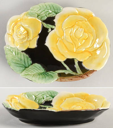 Midnight Rose (Yellow Rose) Soap Dish