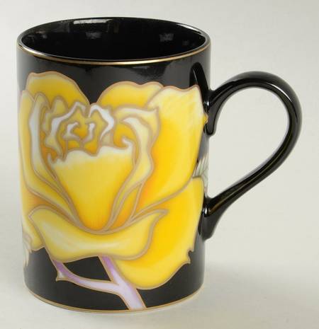 Midnight Rose (Yellow Rose) Mug