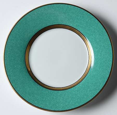 Mouchetee Teal Green Saucer