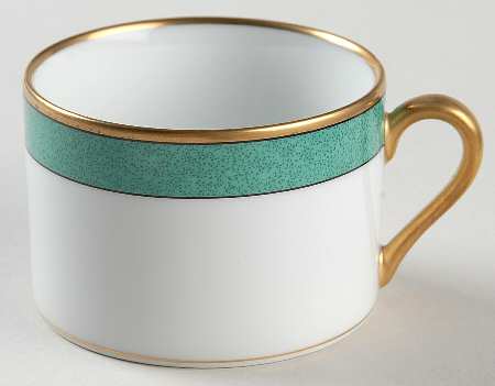 Mouchetee Teal Green Flat Cup