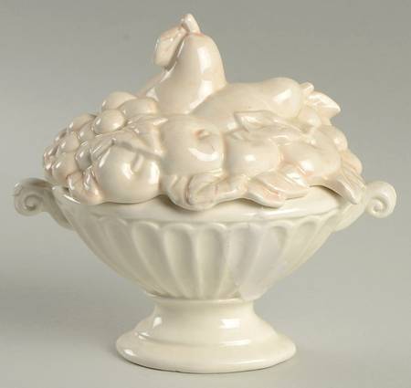 Neo Classic Figural Sugar Bowl & Lid