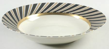Oblique Large Rim Soup Bowl