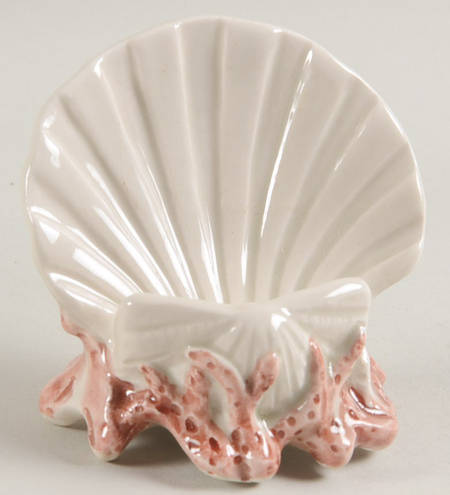 Oceana (Pink Coral Edge) Small Placard/Place Card Holder