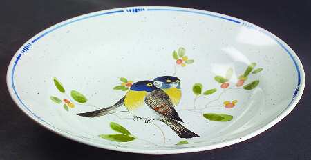 Oiseau Large Rim Soup Bowl