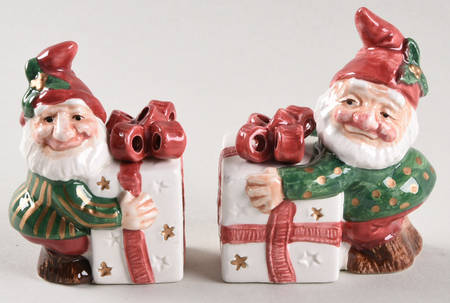 Old World Elf Figural Salt & Pepper Set