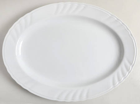 Orleans White 16" Oval Serving Platter