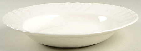 Orleans White Rim Soup Bowl