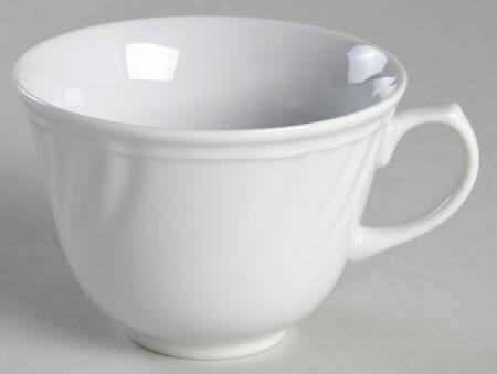 Orleans White Flat Cup