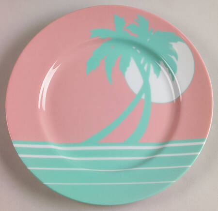 Palm Beach (Peach, Green) by Fitz &amp; Floyd
