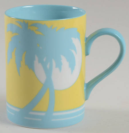 Palm Beach (Yellow, Turqoise) Mug