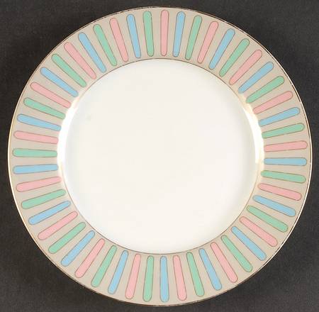 Pastel Colonnade Salad Plate