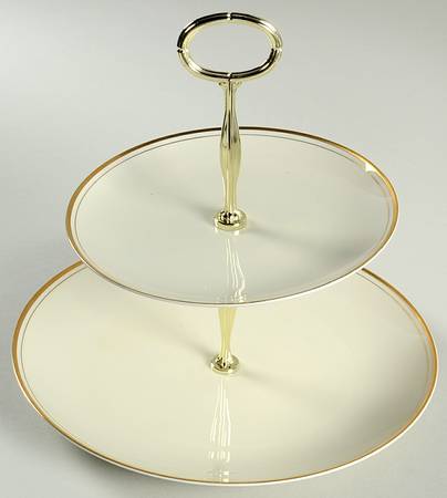 Palais Buff 2-Tier Serving Tray