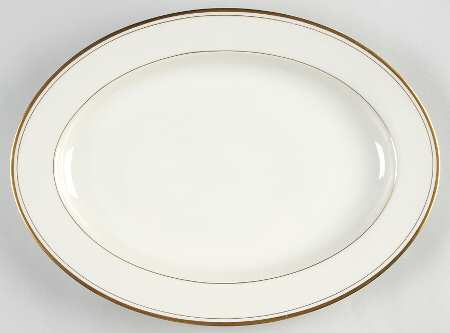 Palais Buff 14" Oval Serving Platter