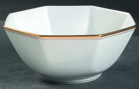 Palais White (Japan) 7" Octagonal Vegetable Bowl by Fitz & Floyd