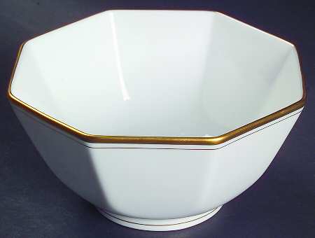 Palais White (Japan) 5" Octagonal Vegetable Bowl by Fitz & Floyd