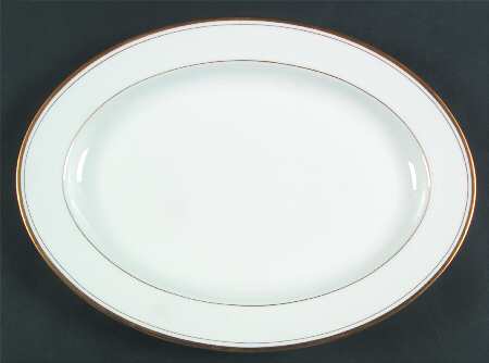 Palais White (Japan) 14" Oval Serving Platter