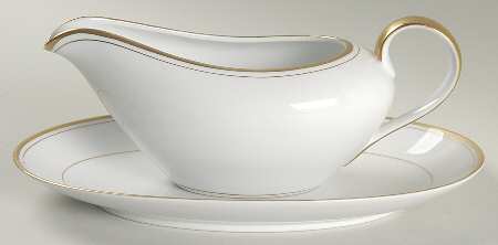 Palais White (Japan) Gravy Boat & Underplate/Relish