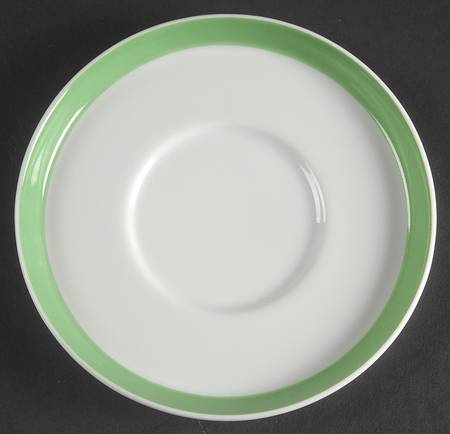 Papillon (White Butterfly on Green) Saucer for Irish Coffee Cup