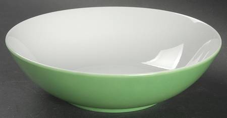 Papillon (White Butterfly on Green) Coupe Cereal Bowl