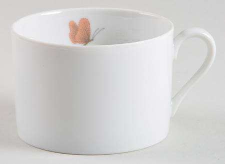 Pastel Poppy (White Background) Flat Cup by Fitz & Floyd