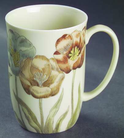 Pastel Poppy (Cream Background) Mug