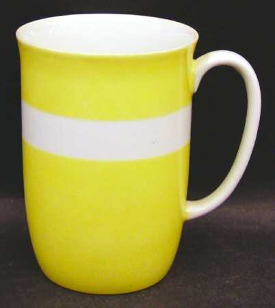 Papillon (White Butterfly on Yellow) Mug