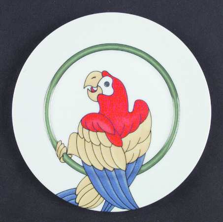 Parrot In Ring Salad Plate