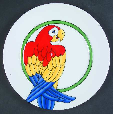 Parrot In Ring by Fitz &amp; Floyd