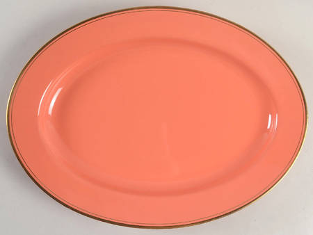 Pavillon Apricot 14" Oval Serving Platter