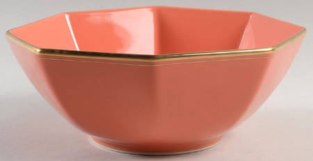 Pavillon Apricot 8" Octagonal Vegetable Bowl