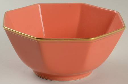 Pavillon Apricot 7" Octagonal Vegetable Bowl
