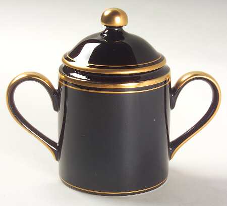 Pavillon Black Sugar Bowl & Lid