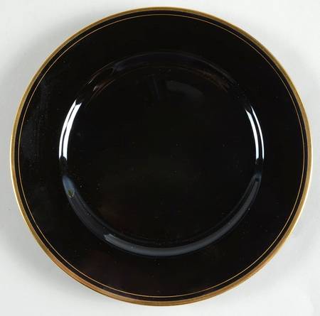 Pavillon Black Salad Plate