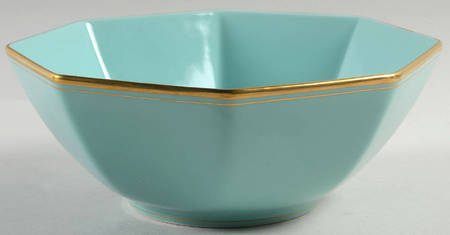 Pavillon Turquoise 8" Octagonal Vegetable Bowl