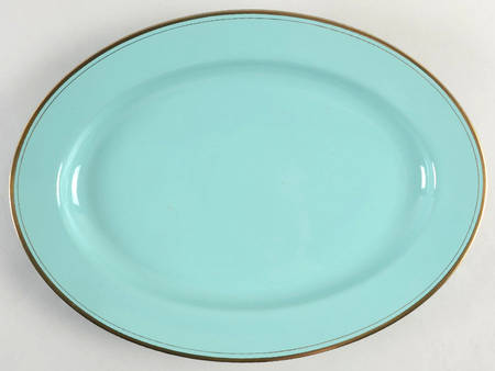 Pavillon Turquoise 14" Oval Serving Platter
