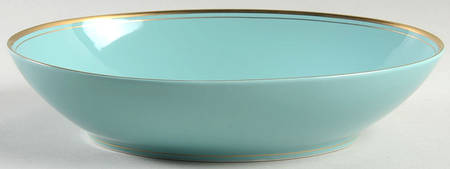 Pavillon Turquoise 10" Oval Vegetable Bowl