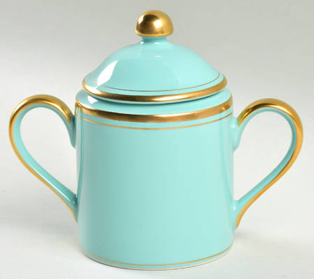 Pavillon Turquoise Sugar Bowl & Lid