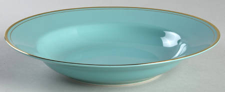 Pavillon Turquoise Large Rim Soup Bowl