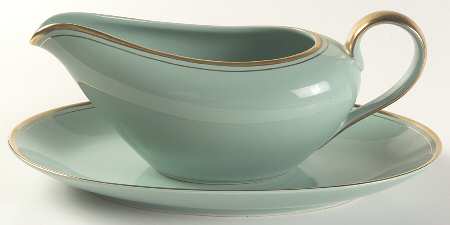 Pavillon Turquoise Gravy Boat & Underplate