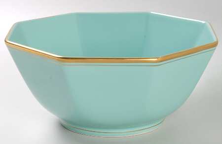 Pavillon Turquoise 7" Octagonal Vegetable Bowl