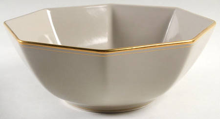 Pavillon Greige 9" Octagonal Vegetable Bowl
