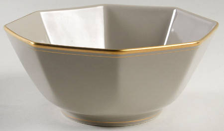 Pavillon Greige 7" Octagonal Vegetable Bowl