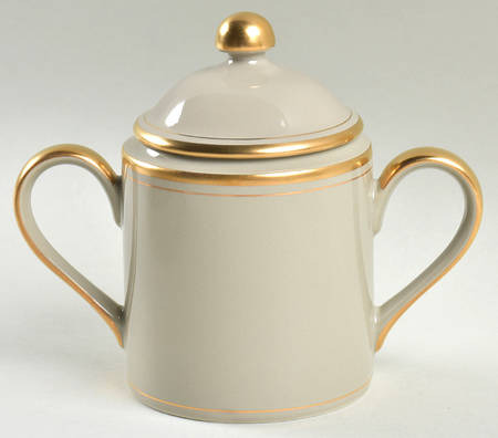 Pavillon Greige Sugar Bowl & Lid